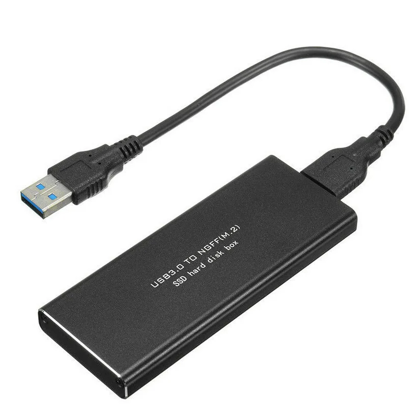 10 PCs bundle package M.2 NGFF SSD SATA TO USB 3.0 External Enclosure Case Adapter Aluminium
