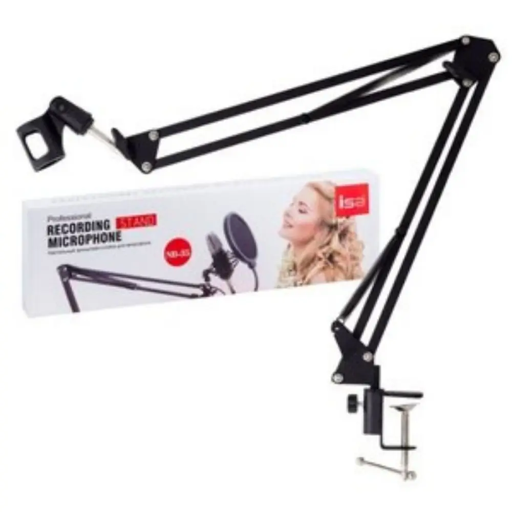 Microphone pantograph nb-35 adjustable desk stand with microphone holder | Электроника