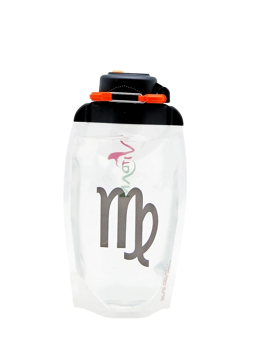 Water bottle foldable vitdam transparent 500 ml (b050trs1007) Virgin pattern |