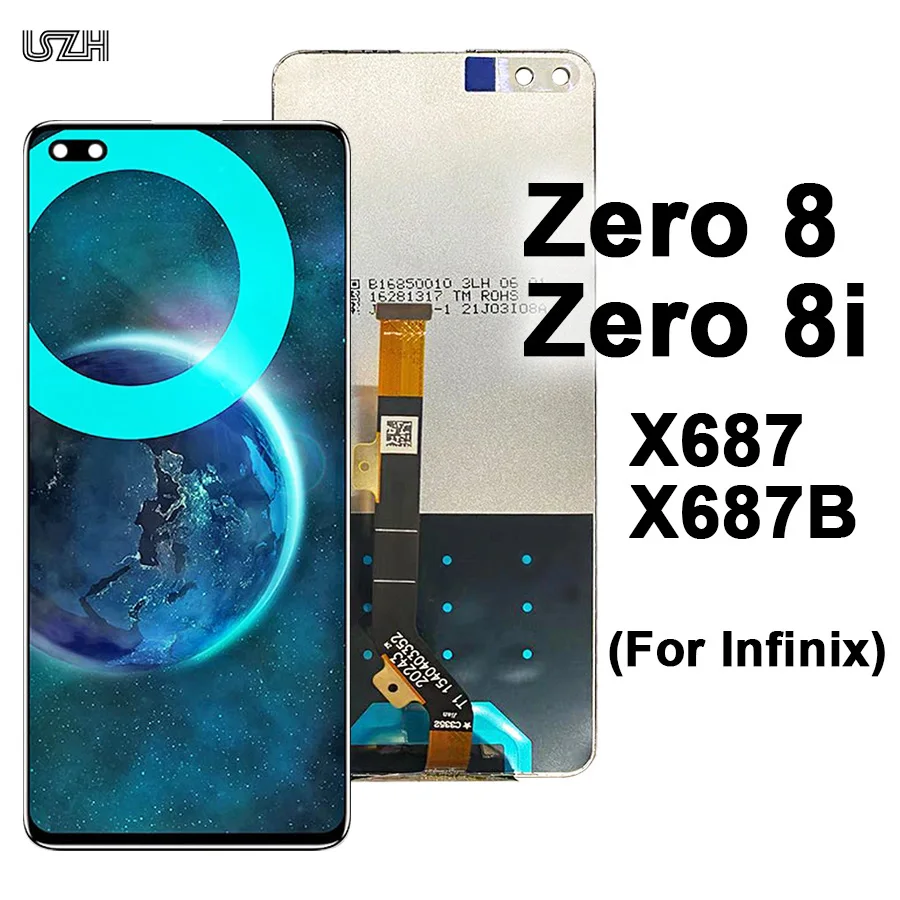 Заводская цена 6 85 ''ЖК-дигитайзер для Infinix ZERO 8 X687 дисплей с сенсорным экраном
