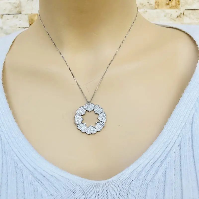 С узором в виде плюща 925 Серебряное ожерелье для женщин подарок ювелирные изделия