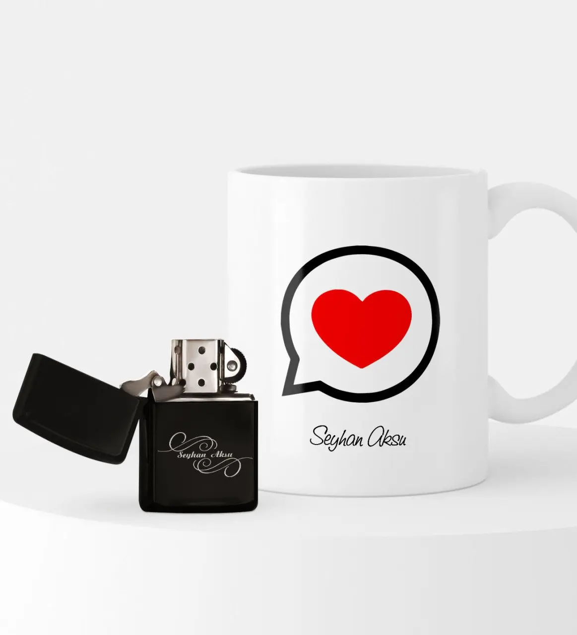 

Personalized Valentine 'S Day Themed Lighter and Mug Set-80