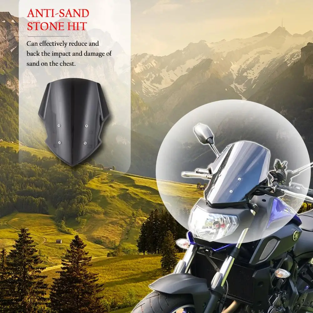 Ветровое стекло нового поколения для Yamaha MT07 FZ07 2018 2019 2020 Мотоциклетные аксессуары