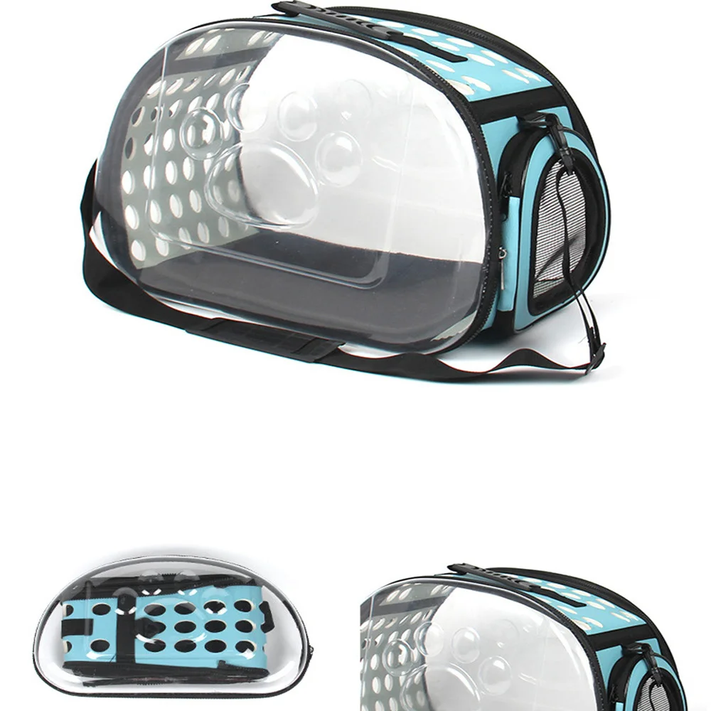 

Transparent Pet Bag Outdoor Portable Pet Breathable Shoulder Bag Handbag Space Cats Dogs Backpack Folding Travel Shoulder