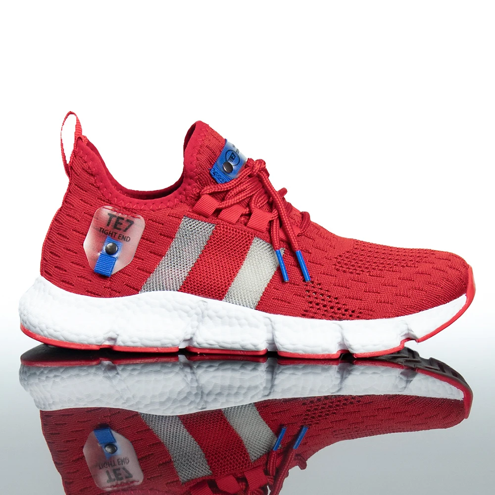 

Shoes Men Sports Shoes Men Men Casual Shoes Women Sports Shoes Unisex Faux Leather Red Lace-Up Normal Fit Comfortable Flexible Fashion Orthopedic Breathable Fashion Loafers Running Shoes Letoon TE7
