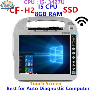 for panasonic toughbook cf h2 cf h2 computer i5 cpu 3427u 8gb ram auto repair can work for alldata software mb star c4 c5 c6 free global shipping