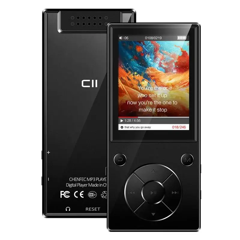 

ZUIRUNew Arrival Bluetooth MP3 Player 5.0 HD Big Screen 8GB/16GB HIFI Music Player Built-in Speaker, Supports SD Card up to 128G