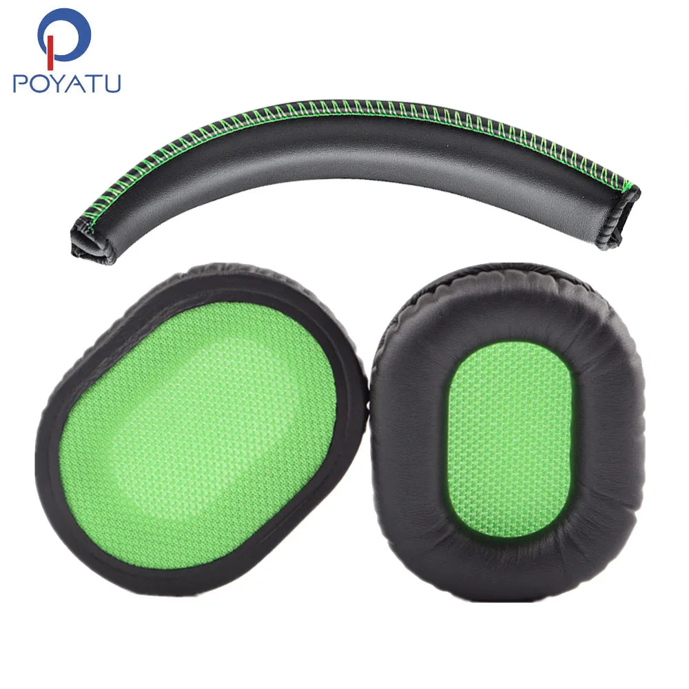 

POYATU For Razer BlackShark Headband Headphone Head Band For Razer BlackShark Earpads Headphone Ear Pads Earmuff Cushion Cover