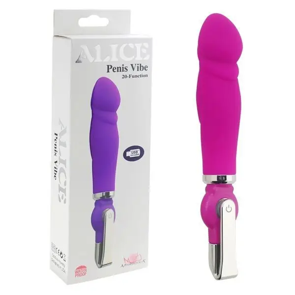 Розовый вибратор ALICE 20 Function Penis Vibe 17 5 см.|Вибраторы и вибромассажёры| |
