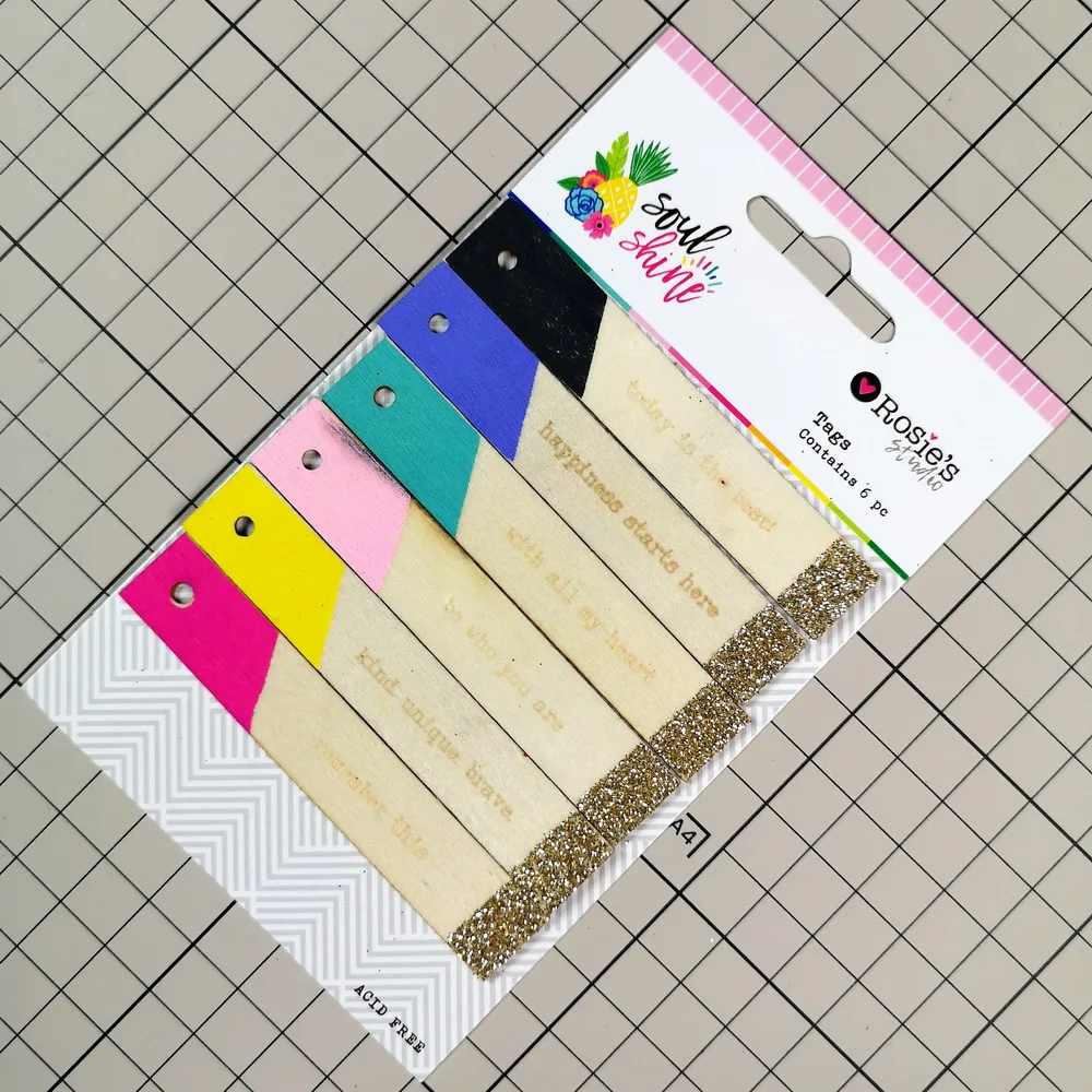 CRZCrafter деревянные бирки с принтом блестящий дизайн украшения DIY Ремесло