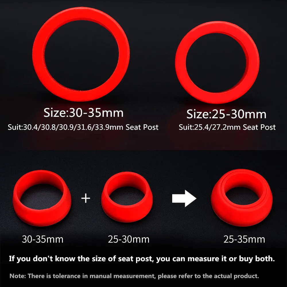 

1Pc Silicone Bike SeatPost Rubber Ring Dust Cover Waterproof Cycling Mountain/Road Bike Seat post Protective Ring