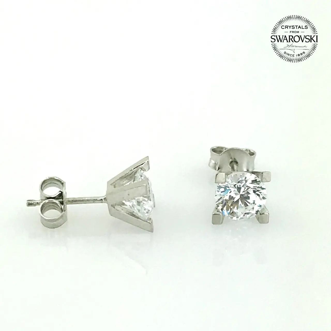 Крест ногтей алмаз монтюр Swarovski камень стерлингового серебра Solitaire набор костюм |
