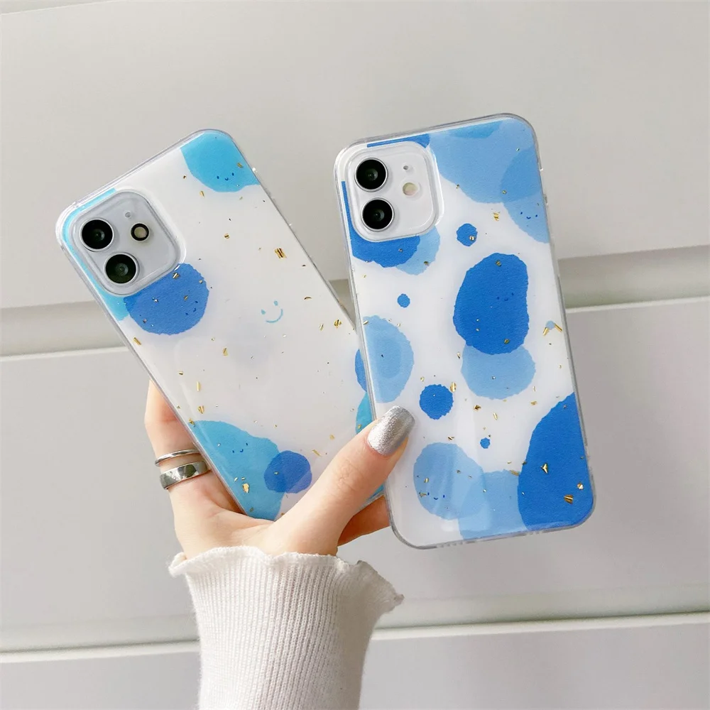 

Lucky happuy Smiley phone case for iphone 11 Pro Max 13 case New INS silicone soft for iphone XR X XS MAX XR cover funda capa