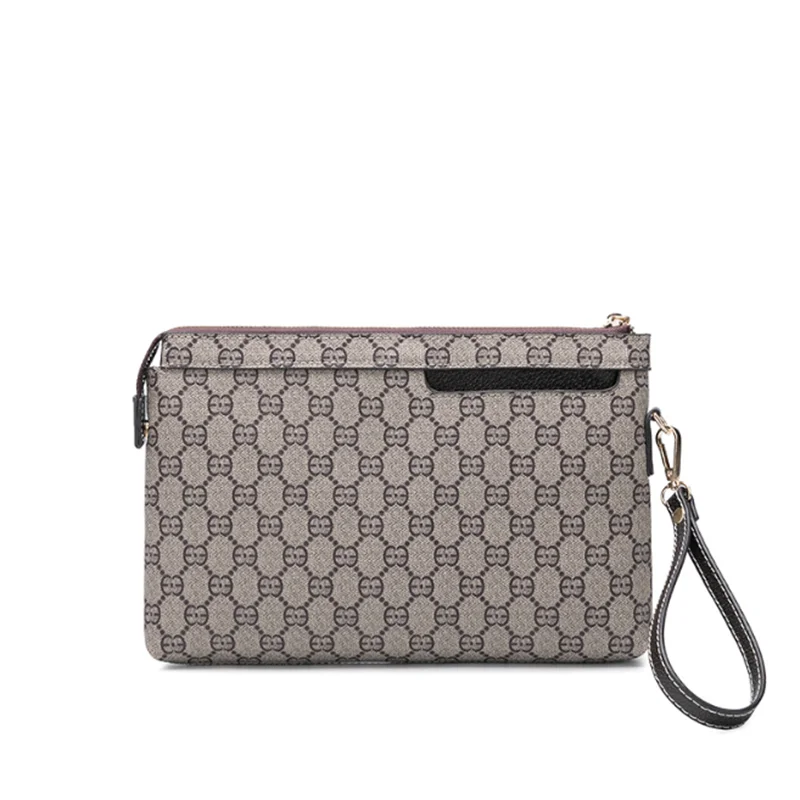 HORIZONPLUS роскошный кожаный модный Европейский мужской клатч с принтом |