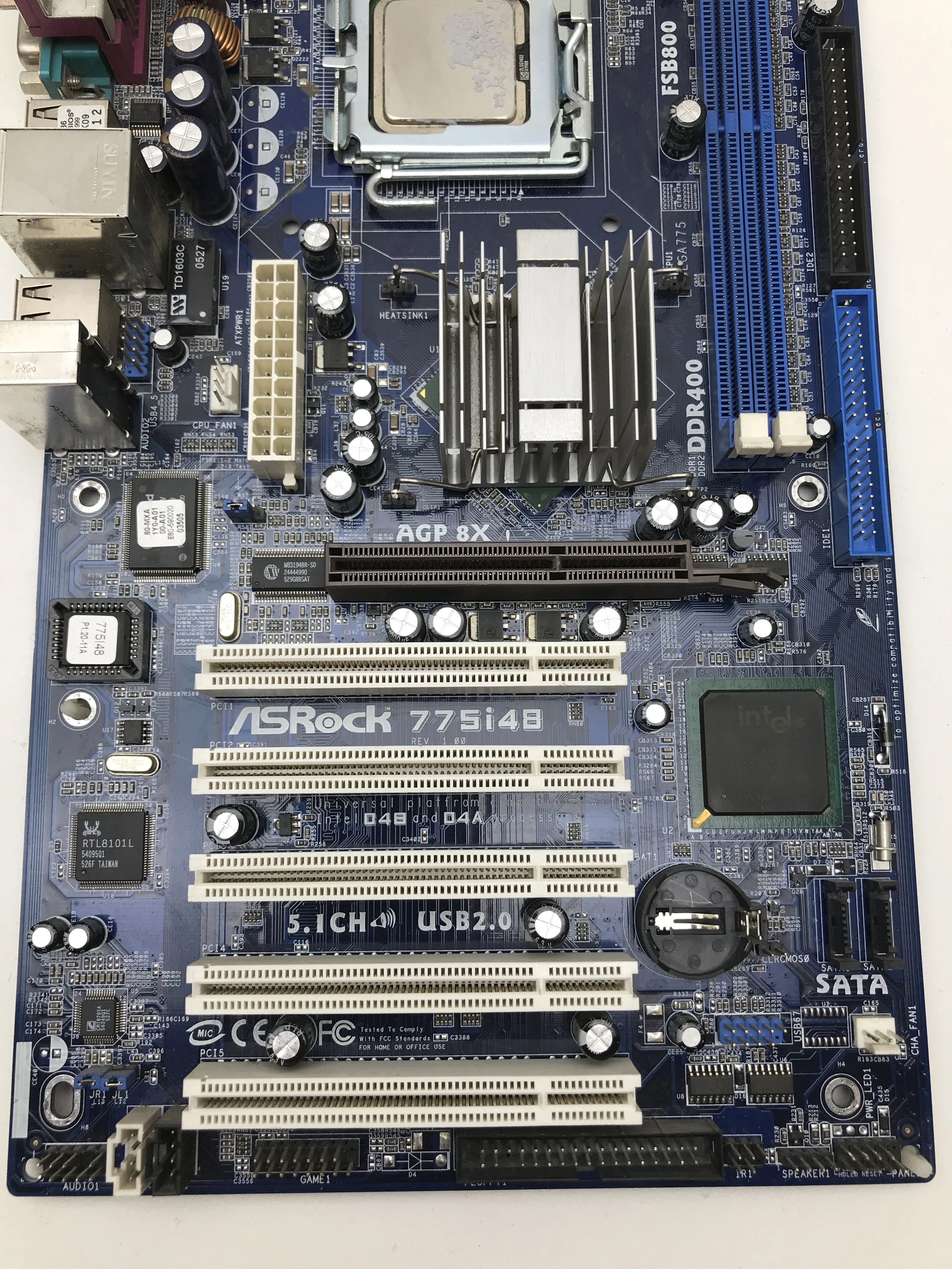 Материнская плата ASRock 775i48 LGA 775 +CPU +RAM | Компьютеры и офис