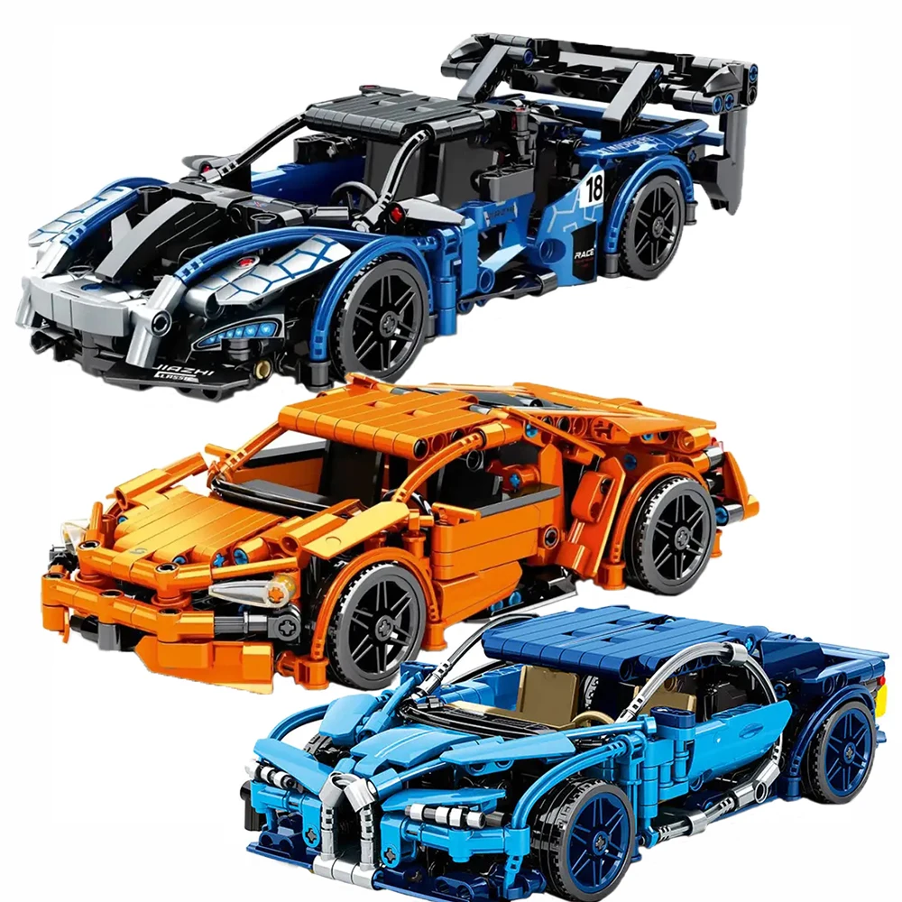 

Гоночный автомобиль MOC Super mclarpered Senna GTR, модель-кирпичи, совместимая с 42123 классическими фотографиями, игрушки для детей, подарки