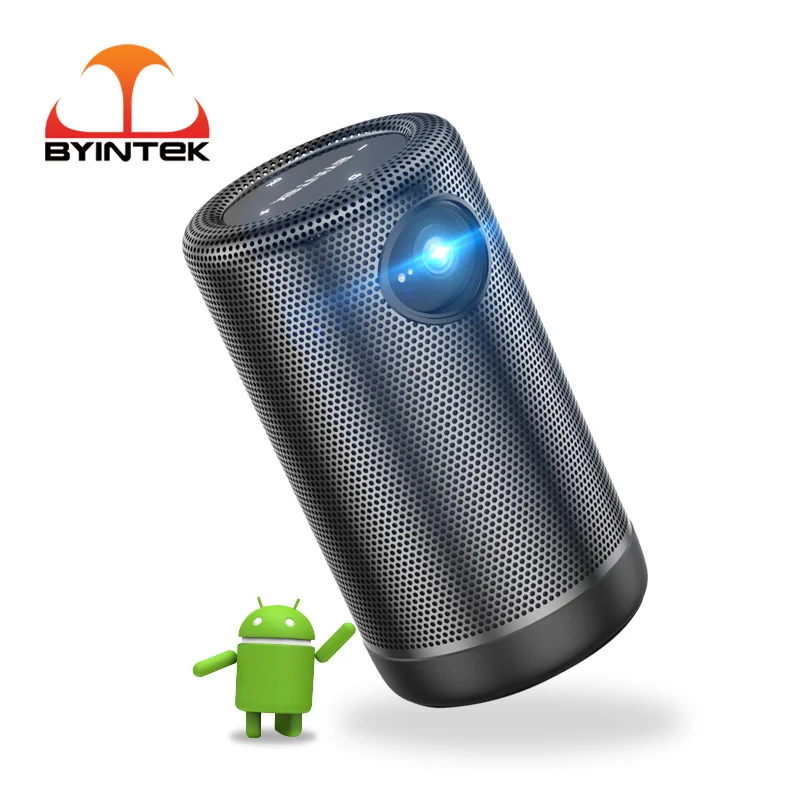 

BYINTEK P30 Mini DLP Smart Android Wifi Display Pocket Portable Full HD 1080p TV LED Video Projector for 4K Smartphone
