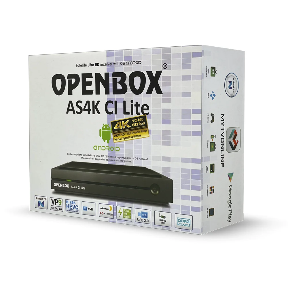 Satellite Receiver Openbox as4k CI Lite on Android OS |