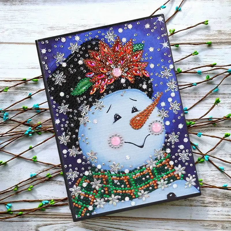Christmas 04 Рождество 5D DIY алмазная живопись особой формы рождественская Алмазная вышивка книги 60 листов А5 тетрадь алмазная живопись - Цвет: Christmas 04