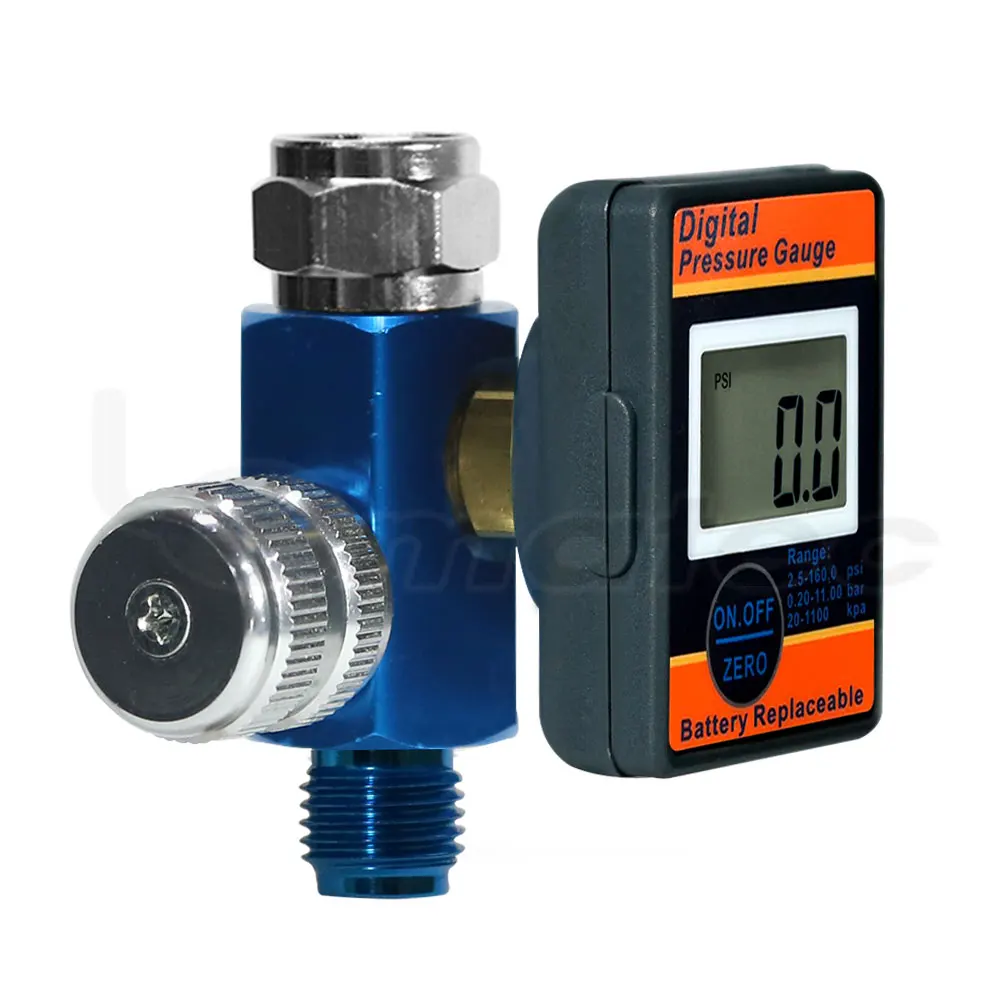 Цифровой Регулятор воздуха на 160 PSI для пистолета-распылителя HVLP/краскопульта