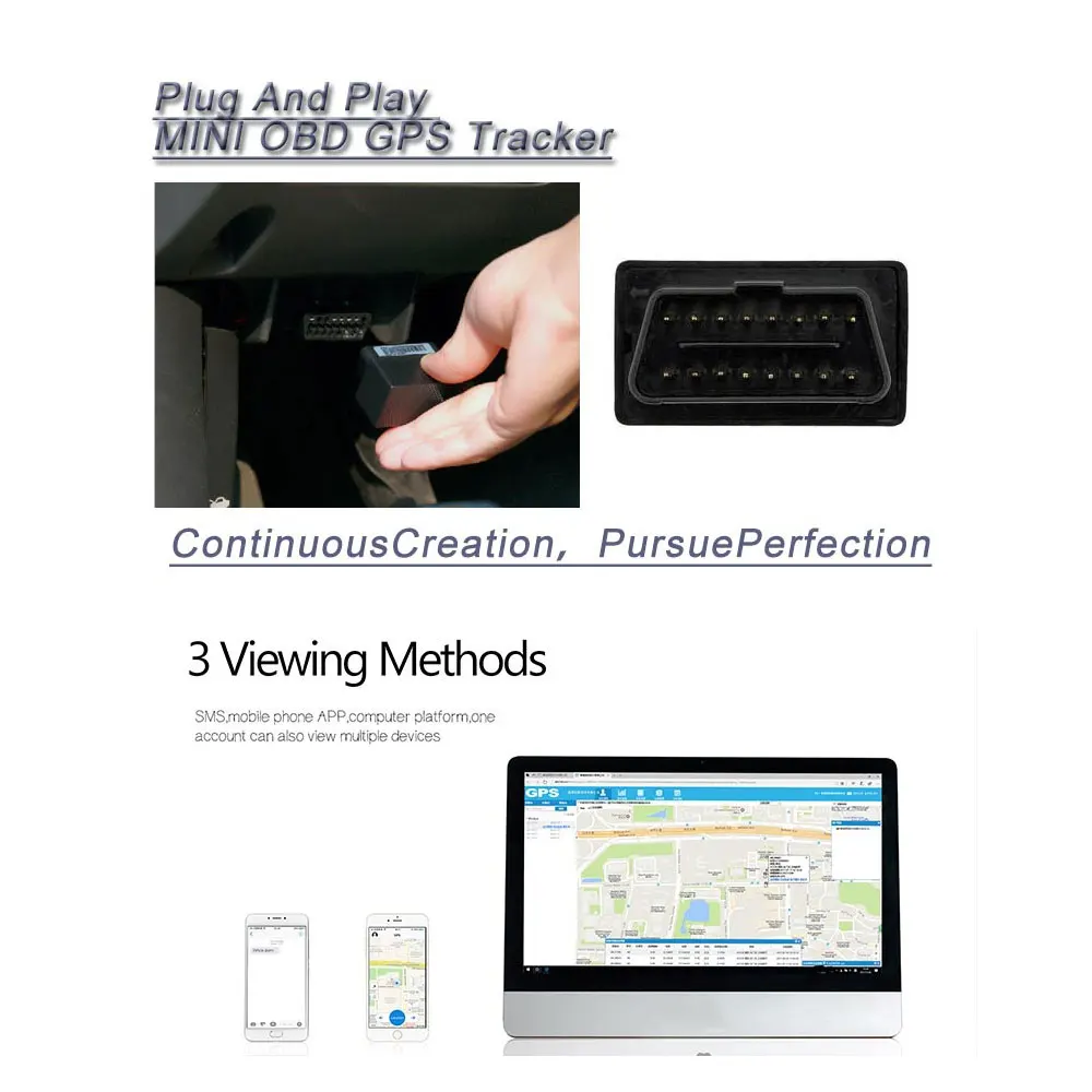 Togee Mini OBD GPS трекер Автомобильный устройство слежения автомобильный