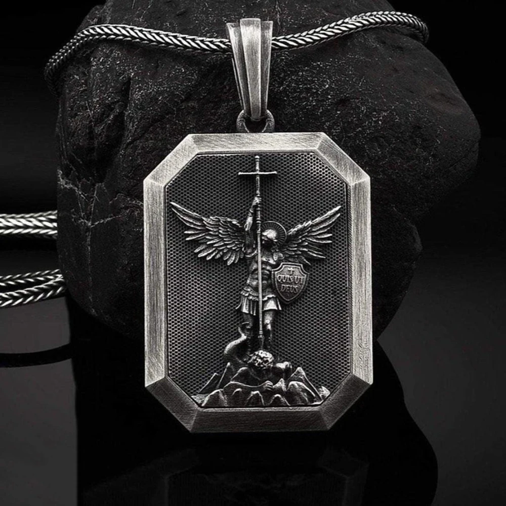 бижутерия люкс качества Винтажное ожерелье с надписью Ангел Майкл Викториу для