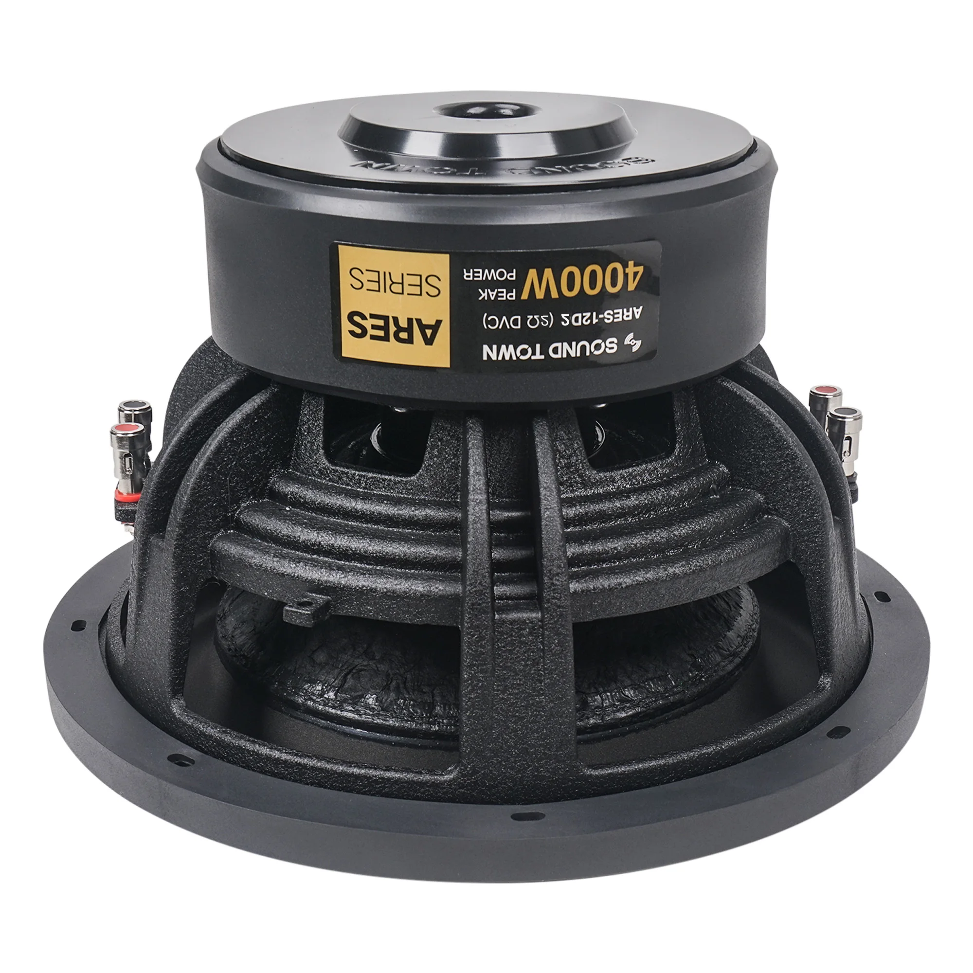 

Sound Town 12" Dual Voice Coil 1000W Car Audio Subwoofer, Dual 2-Ohm, CEA Rated (ARES-12D2)