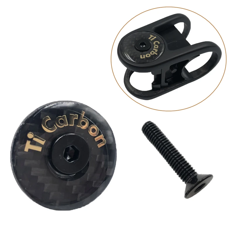 Велосипедный стержень Superlight 7g полностью карбоновая верхняя крышка с Ti винтом для