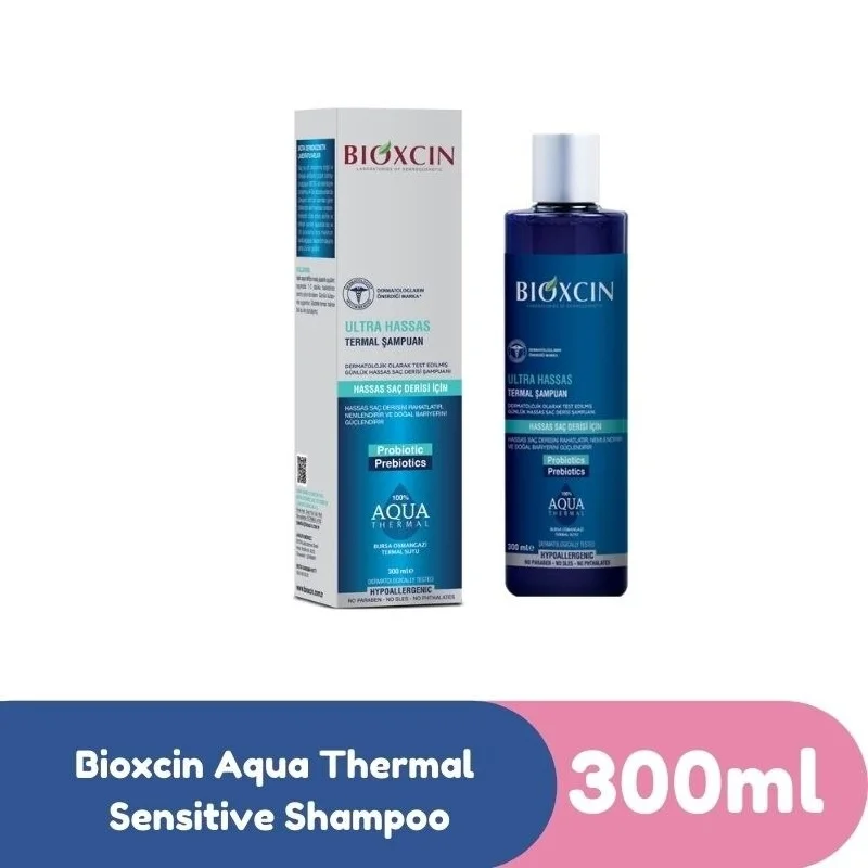 

Термочувствительный шампунь для чувствительной кожи головы Bioxcin Aqua, 300 мл