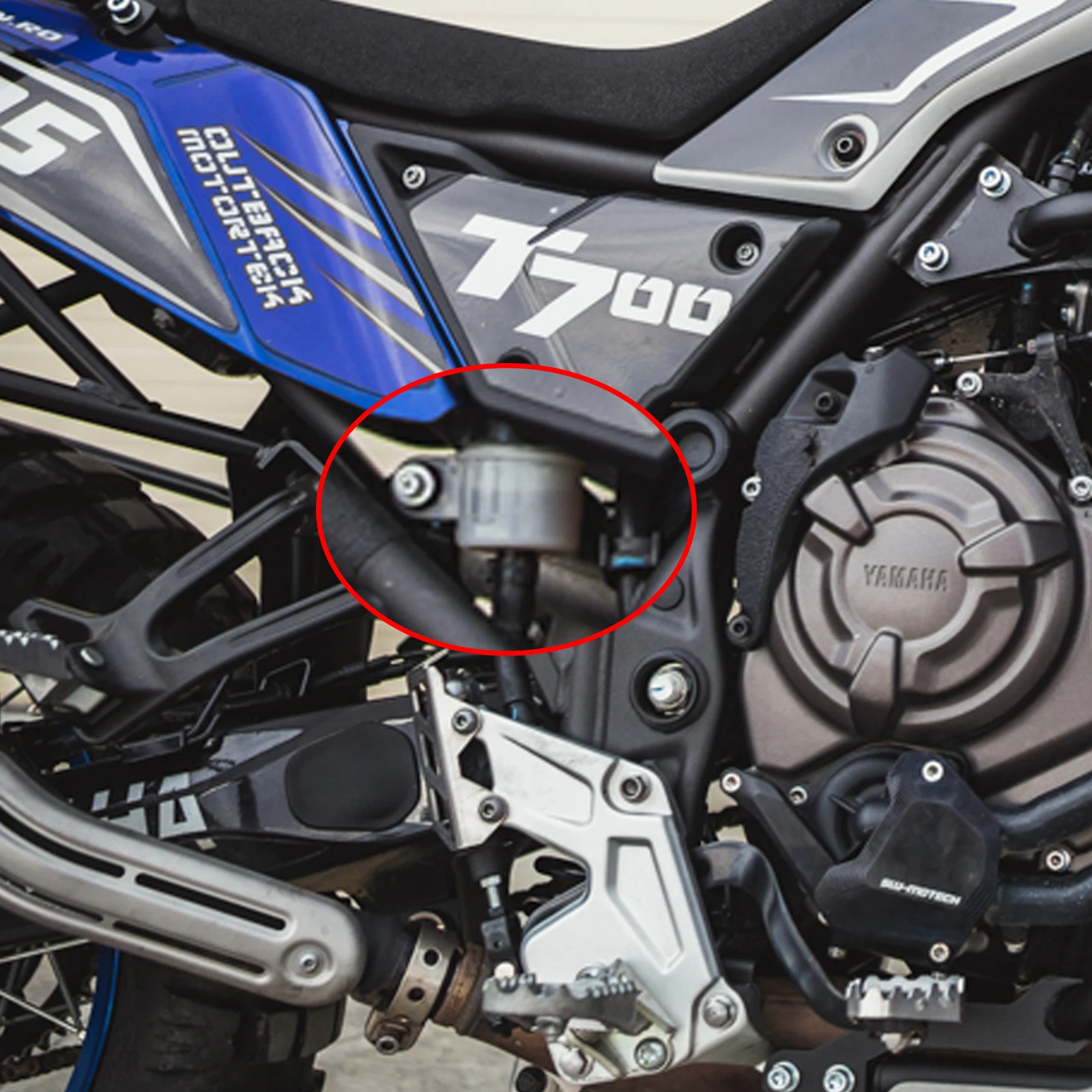 Новый защитный кожух резервуара тормозной жидкости заднего тормоза для мотоцикла T7 Tenere700 с логотипом Yamaha Tenere 700 Rally 2019 2020 2021.