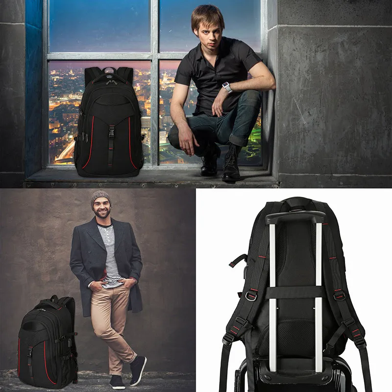 USB Charing мужской рюкзак мужская сумка многофункциональный деловой дорожный
