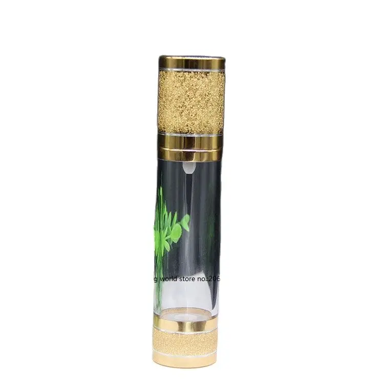 100 мл Пластиковая Золотая/Серебристая/Розовая безвоздушная бутылка для