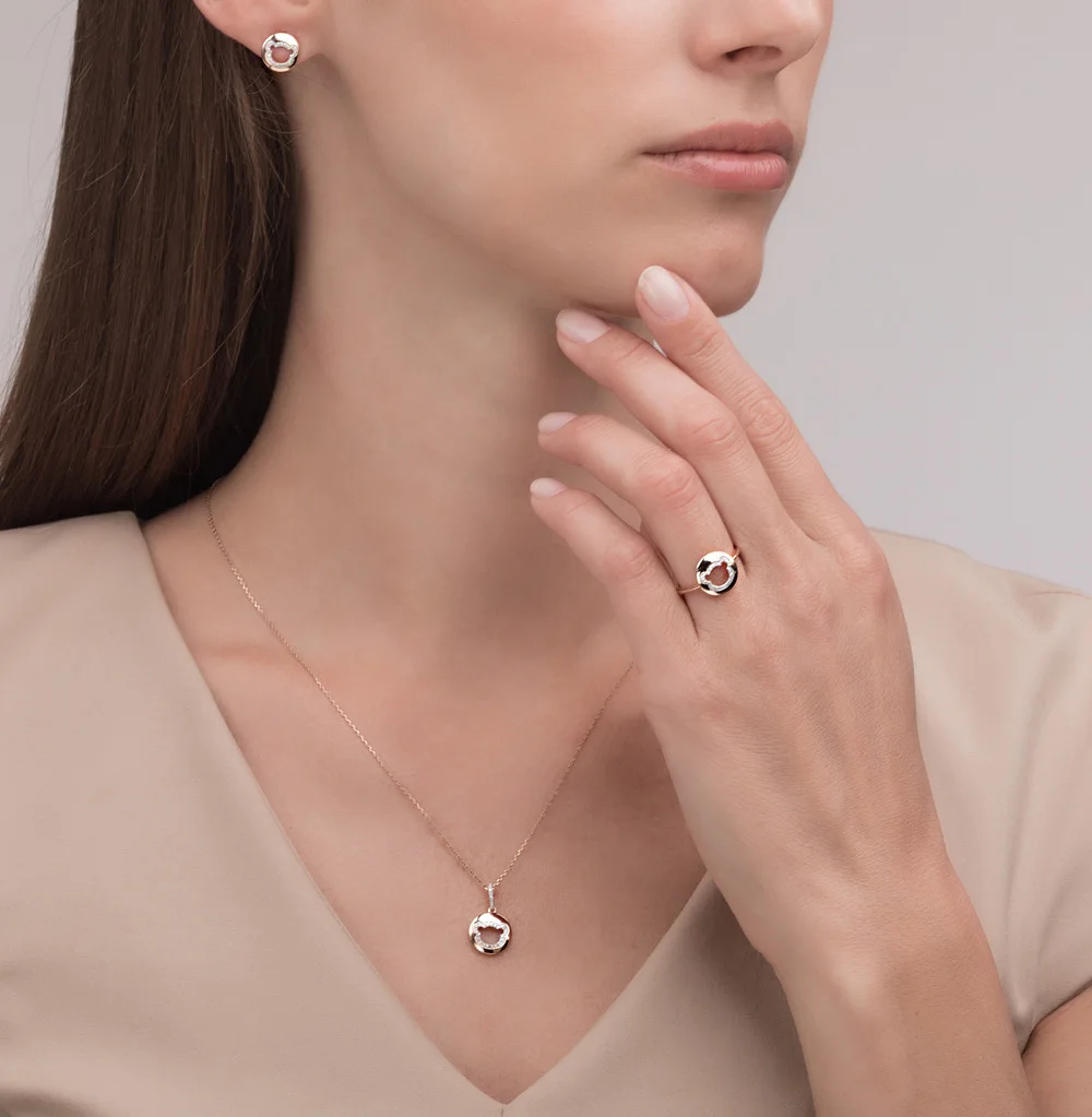 Золотое кольцо с бриллиантами SUNLIGHT проба 585 | Украшения и аксессуары