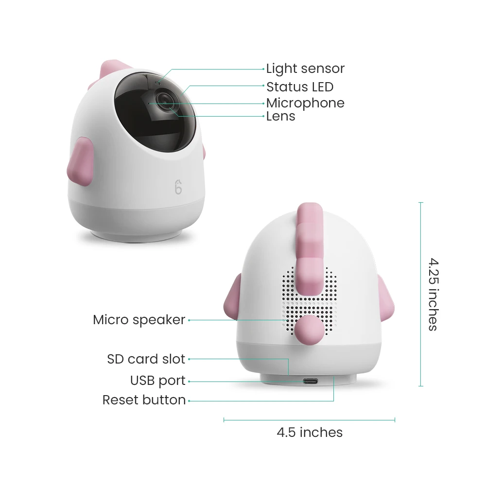 Видеоняня Simshine беспроводная 4 МП с ночным видением|Радионяни| |