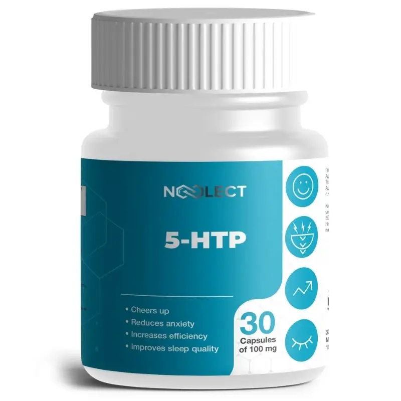 5-htp NOOLECT 30 и 60 капсул по 100мг 5-гидрокситриптофан натуральное средство для