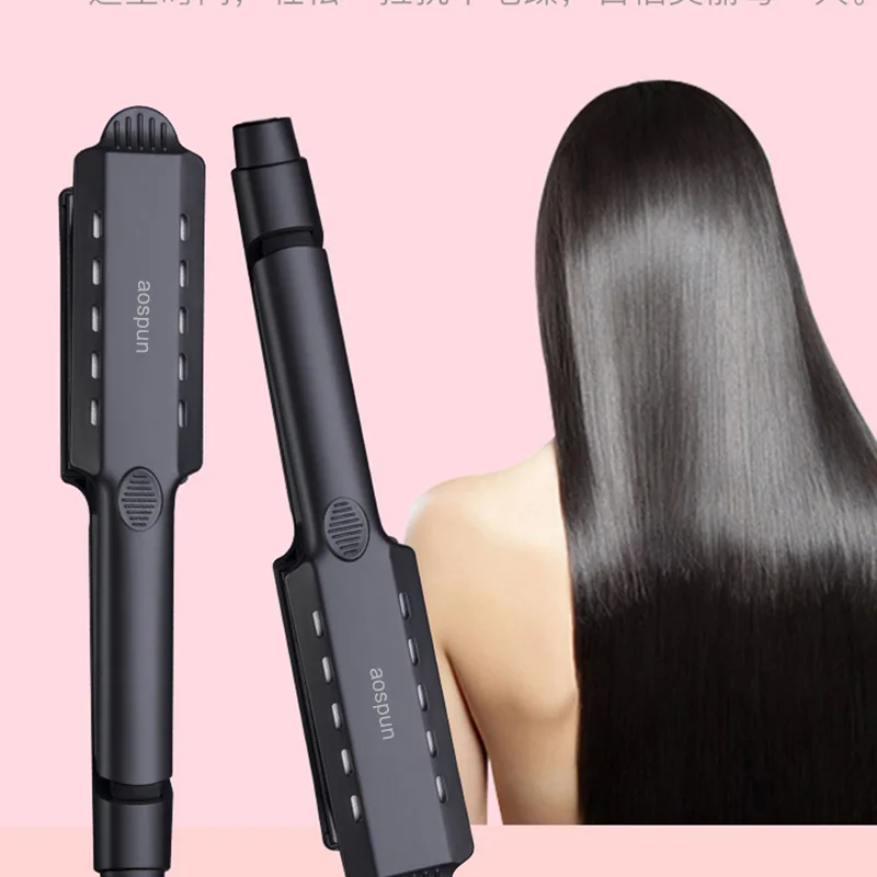 

aospun Straight-roll dual-purpose splint hair straightener curling iron ceramic straightening plate electric curling iron hair i