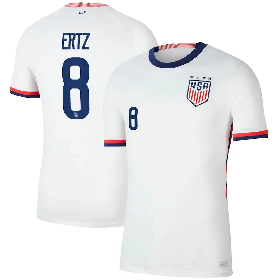 

8 Julie Ertz home USA white soccer jersey national team men football jerseys shirt sport shirts best quality