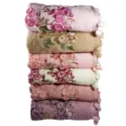 Высококачественное мягкое полотенце с вышивкой, из 100% хлопка, наборы банных полотенец из Турции, полотенце для лица, впитывающее, 6 шт., 5 шт. в подарок