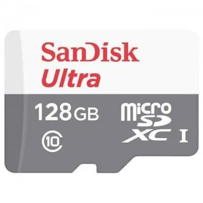 Карта памяти Sandisk 128Gb microSDXC Class10 SDSQUNS 128G GN6MN Ultra 80 w/o adapter|Карты памяти| |