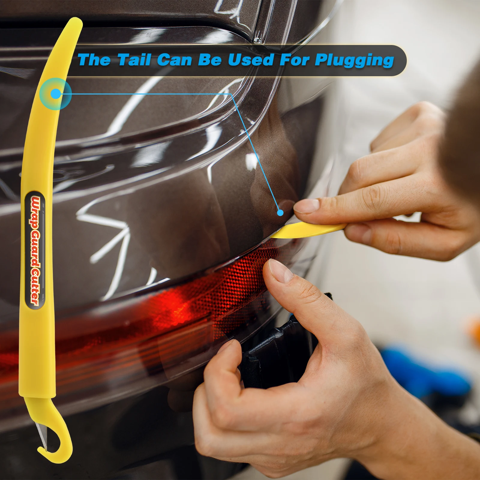 FOSHIO 2pcs Vinyl Film Cutting Tool Car Foil Wrapping Guard Knife Window Tint Sticker Decal Styling Cutter Wallpaper Slitter - купить по