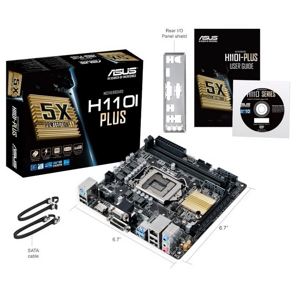Материнская плата ASUS H110I-PLUS | Компьютеры и офис