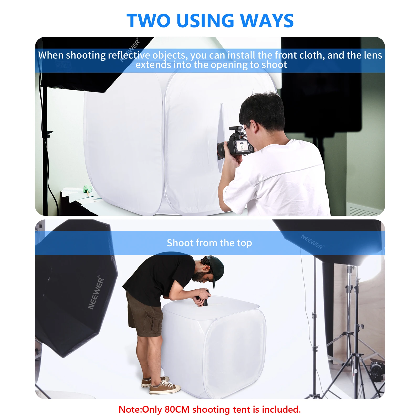 Neewer 24x24 дюйма/60x60 см палатка для студийной фотосъемки складной светильник куб