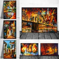 city scenery canvas painting wall art autumn park landscape posters prints for living room bedroom modern home decor cuadros