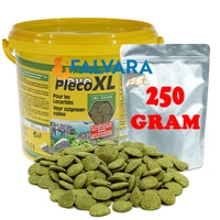 250 gram novo pleco bucket compartment 1st class algal tablet food for all ornamental fish