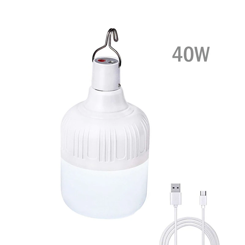 40W Светодиодный фонарь для кемпинга, Перезаряжаемый USB портативный фонарь, светильник для палатки, 5 светильник, модель, походный светильник для улицы, для путешествий - Мощность в ваттах: 40W