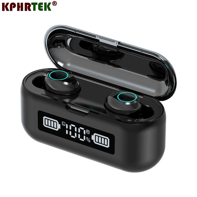 

F9-46 TWS Bluetooth 5.0 Earphone Wireless Stereo Min Headset Sport Earbuds Microphone With Charging Box For Smart Phone