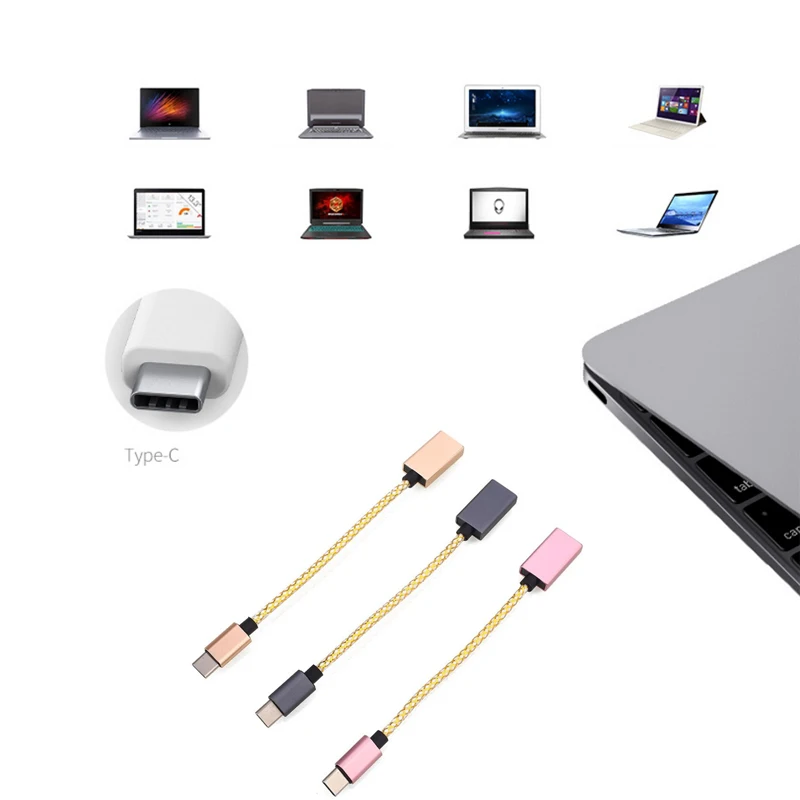USB 3 1 Type-C к OTG кабель Цвета Универсальный 15 см адаптер для Мобильный телефон линия