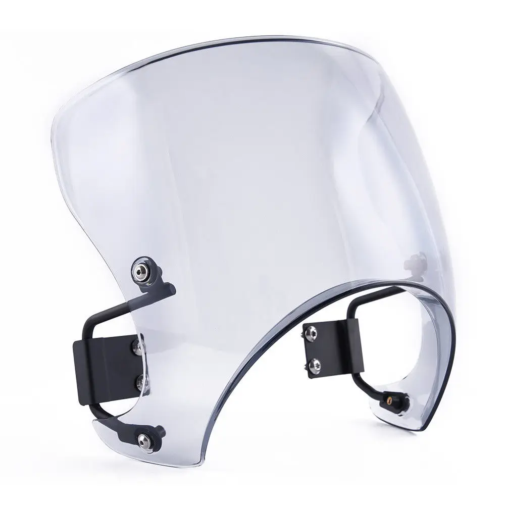 Ветровое стекло для мотоцикла лобовое Кафе Racer обтекатель ветрозащитный экран 2018