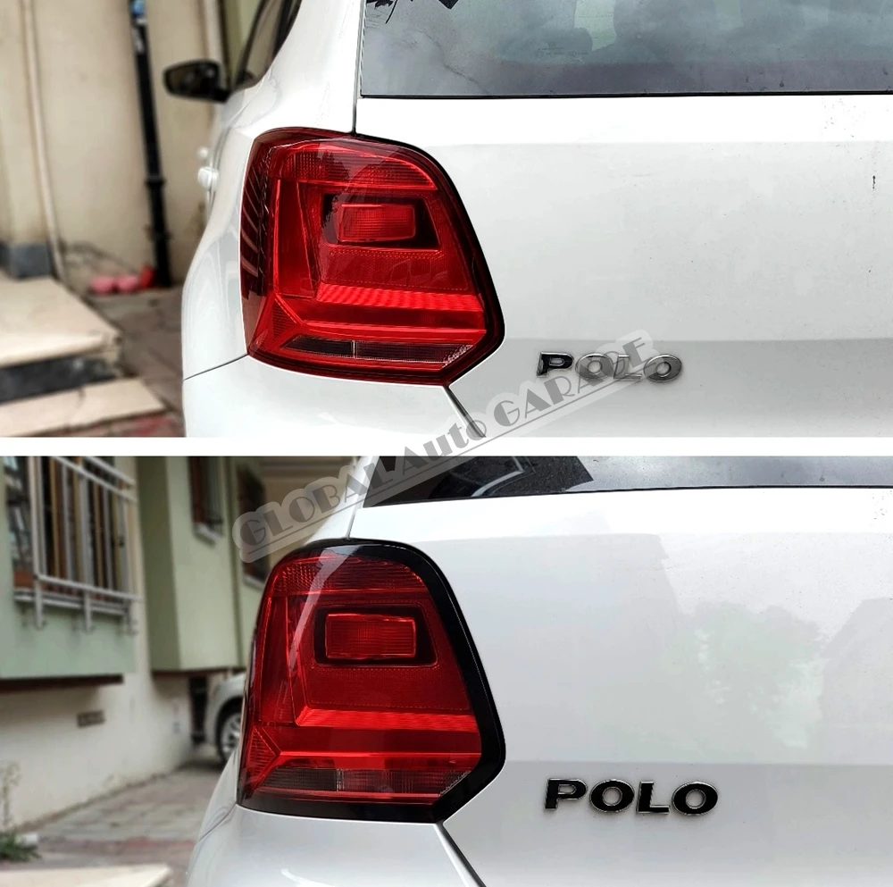 Наклейка на рамку стоп-сигнала для Volkswagen Polo Mk5 6r 6c наклейка заднего фонаря 2009-2017