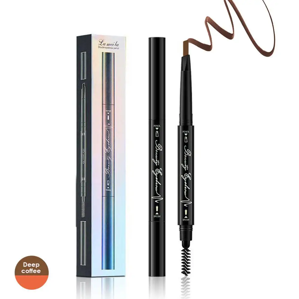 1pc Deep coffee 1 Набор цветных теней для век+ карандаш для бровей, инструмент для макияжа, набор для макияжа, набор длительных водостойких матовых теней для век - Цвет: 1pc Deep coffee